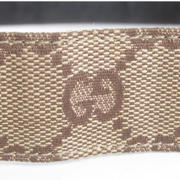 GUCCI size SMALL Guccissima GG web leather BELT - Picture 4 of 8